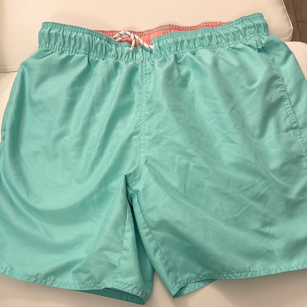 St. John's Bay Turquoise Men's Swim Trunks. Size Large.